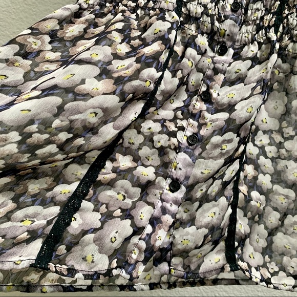 ROMY floral sheer blouse x small - Picture 11 of 16